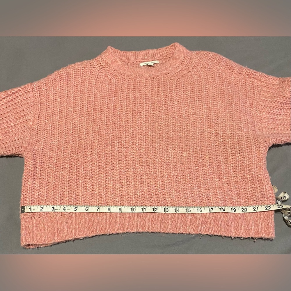 Medium American Eagle Super Soft Perfect Pink Sweater THIS IS LIKE WEARING A HUG - Picture 4 of 9